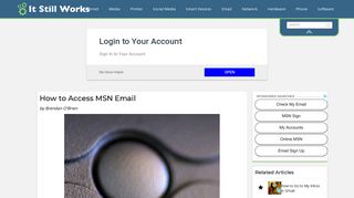 How to Access MSN Email | It Still Works