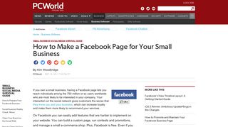 How to Make a Facebook Page for Your Small Business | PCWorld