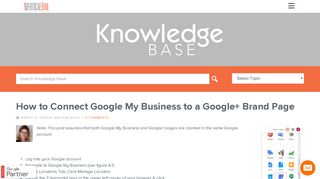 How to Connect Google My Business to a Google Plus Page