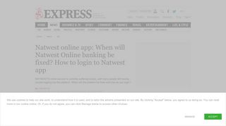 Natwest online app: When will Natwest Online banking be fixed? How ...