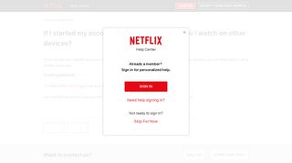 If I started my account on my Apple TV, how do I ... - Netflix Help Center