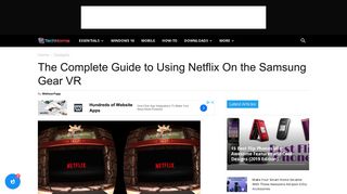 How to Use Netflix On the Samsung Gear VR - TechNorms