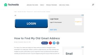 How to Find My Old Gmail Address | Techwalla.com