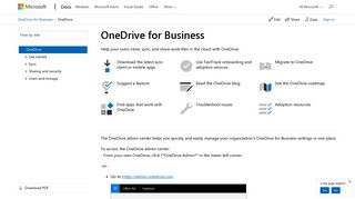 OneDrive for Business | Microsoft Docs
