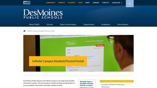 Infinite Campus Student/Parent Portal - Des Moines Public Schools