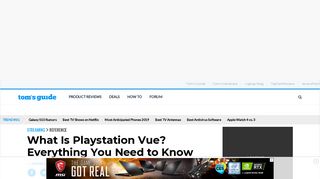 What Is Playstation Vue? Everything You Need to Know - Tom's Guide