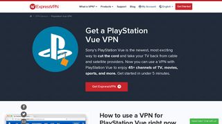 How to Watch PlayStation Vue with a VPN | ExpressVPN