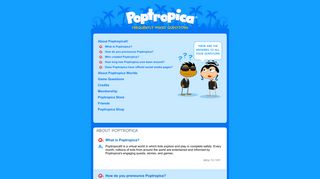 Poptropica - Frequently Asked Questions