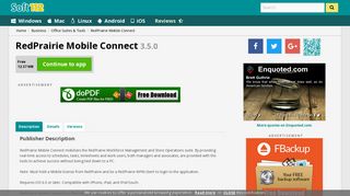 RedPrairie Mobile Connect 3.5.0 Free Download