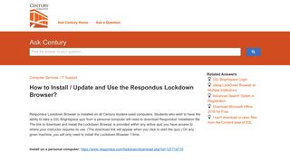 How to Install / Update and Use the Respondus Lockdown Browser ...