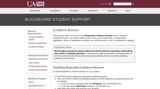 Lockdown Browser - Blackboard Student Support