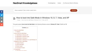 How to boot into Safe Mode in Windows 10, 8, 7, Vista, and XP