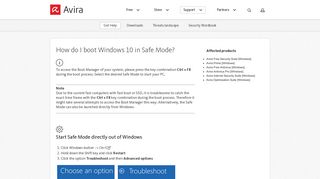 How do I boot Windows 10 in Safe Mode? - Avira