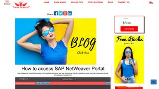 How to access SAP NetWeaver Portal - Thesis Scientist