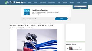 How to Access a School Account From Home | It Still Works
