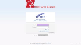 Holly Area Schools Holly Area Schools - Student - Login - Powered by ...