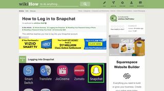 3 Ways to Log in to Snapchat - wikiHow