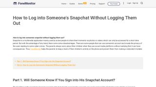 How to Log into Someone's Snapchat Without Logging Them Out