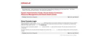 Zone Console Login (System Administration Guide: Oracle Solaris ...