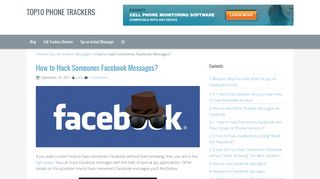 How to Hack Someone's Facebook Messages in 2018? - Phone Tracker