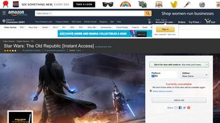 Amazon.com: Star Wars: The Old Republic [Instant Access]: Video ...