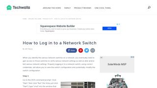 How to Log in to a Network Switch | Techwalla.com