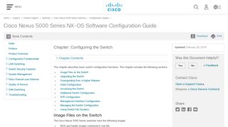 Configuring the Switch - Cisco