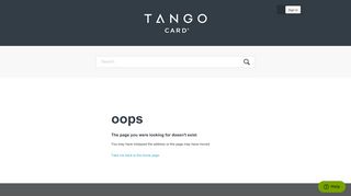 I'm having trouble logging into my Tango Card account inside the ...