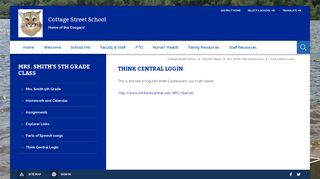 Mrs. Smith's 5th Grade Class / Think Central Login