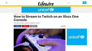 How to Stream to Twitch on an Xbox One Console - Lifewire