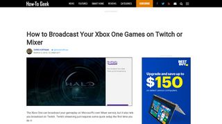 How to Broadcast Your Xbox One Games on Twitch or Mixer