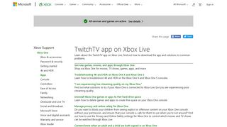 TwitchTV on Xbox | TwitchTV App Information for Xbox Live
