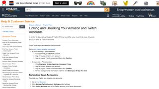 Amazon.com Help: Linking and Unlinking Your Amazon and Twitch ...