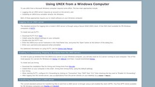 UNIX for Windows Users - SMU