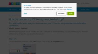 How to access your VPS using remote desktop | 123 Reg