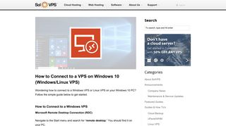 How to Connect to a VPS on Windows 10 (Windows/Linux VPS ...