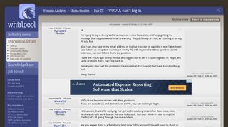 VUDU, can't log in - Pay TV - Home theatre - Whirlpool Forums