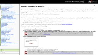 Connect to Fireware XTM Web UI - WatchGuard