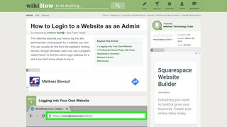 How to Login to a Website as an Admin (with Pictures) - wikiHow