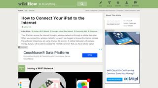 How to Connect Your iPad to the Internet: 15 Steps (with Pictures)
