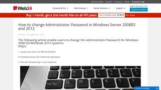 How to change Administrator Password in Windows Server 2008R2 ...