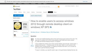 How to enable users to access windows 2012 through remote desktop ...
