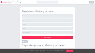 Reset Forgotten Musical.ly Password - Musical.ly Videos - Most ...