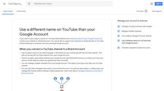 Use a different name on YouTube than your Google Account ...