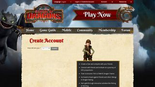 Sign Up – How to Train Your Dragon Online Game – School of Dragons