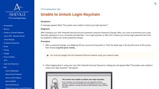 Unable to Unlock Login Keychain - ITS Knowledge Base