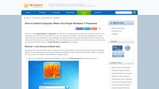 Forgot Windows 7 Password - How to Unlock Computer When You ...