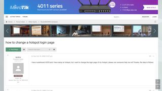 how to change a hotspot login page - MikroTik
