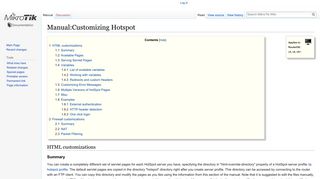 Manual:Customizing Hotspot - MikroTik Wiki