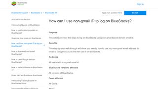 How can I use non-gmail ID to log on BlueStacks? – BlueStacks Support